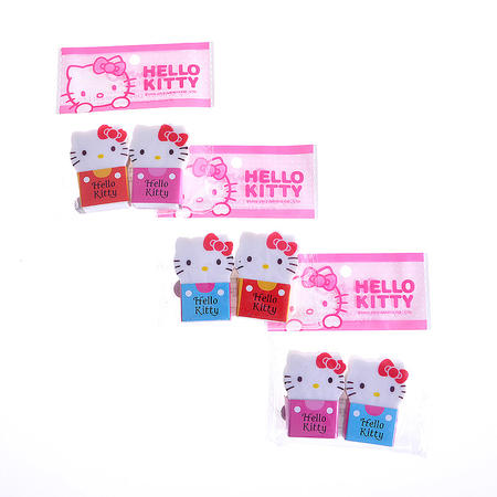 Hello Kitty儿童学生学习用品可爱造型橡皮擦换衫橡皮