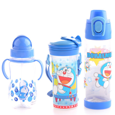 DORAEMON/哆啦A梦水杯塑料水壶机器猫透明大容量水杯水壶带柄水壶图片