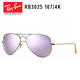 Ray-Ban 雷朋 古铜框浅紫膜  意大利时尚男女款太阳镜 RB3025-167/4K-58