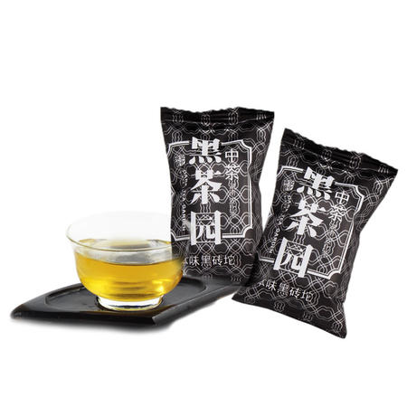 中粮 茶叶 安化黑茶 中茶黑茶园之本味黑砖沱约10g/粒*3 创新黑茶