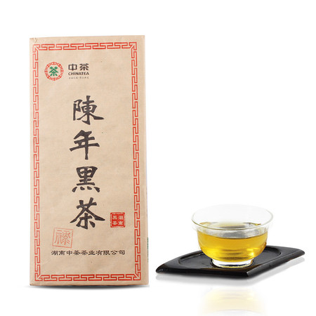 中茶黑茶园 安化黑茶 茶叶 22年陈年老黑茶1.8公斤/块 浓缩黑茶历史 尽显黑茶神韵图片