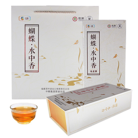 中茶 茶叶 蝴蝶 特级乌龙茶 FT160水中香80克/盒（8g*10袋) 高香乌龙茶图片