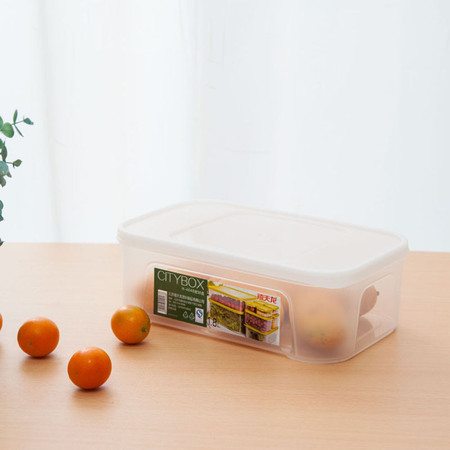 禧天龙 食品储藏盒 厨房冷冻盒 食物收纳盒 塑料保鲜盒 4048 1.8L 1个装