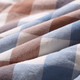 优然之家家纺URAN 全棉水洗夏被 空调被 被芯 被子-瑞典格调 蓝咖 200*230cm