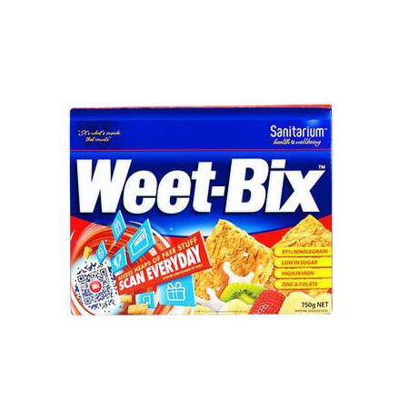 weet-bix 新康利维他麦即食免煮全谷麦片750g 营养早餐