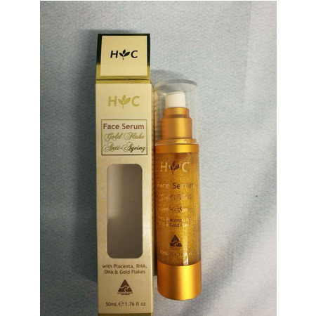 澳洲现货Healthy CareFace Serum抗衰老羊胎素金箔精华液蝴蝶 50ml*1图片