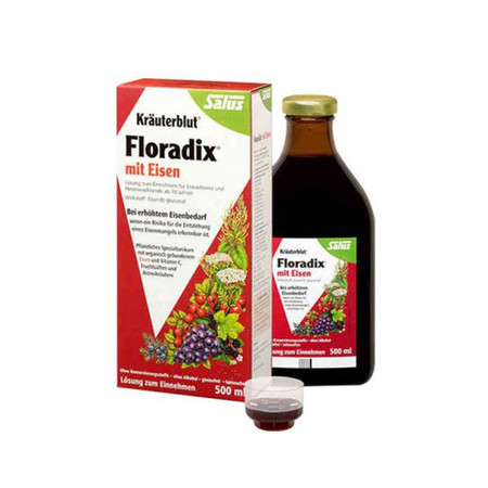 现货 德国 floradix iron铁元红铁 补铁补血调经养颜儿童孕妇补铁补气血 500ml