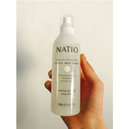 澳洲现货 NATIO甘菊玫瑰爽肤水 喷雾200ml