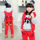 童套装 童装厂家直销韩版女童宝宝马甲卫衣三件套潮