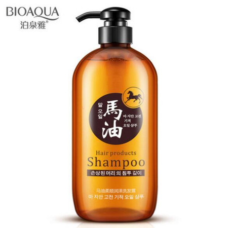 泊泉雅 马油柔顺润泽洗发露300ml