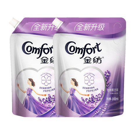 金纺衣物护理剂薰衣草香900ml*2袋图片