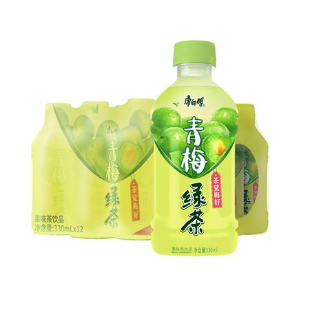 康师傅青梅绿茶饮料330ml*12瓶图片