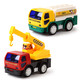 迪士尼儿童交通玩具工程车总动员模型惯性汽车吊车油罐车挖掘机