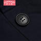 罗卡斯  2014秋季女欧美修身双排扣系带中长款风衣外套 14-3304