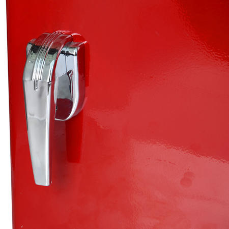 Nostalgia Electrics家用电冰箱CRF170钢铁红单门小冰箱美国品牌图片