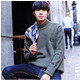 秋冬季男士毛衣韩版男装半高领线衣打底针织衫加厚青年学生外套潮