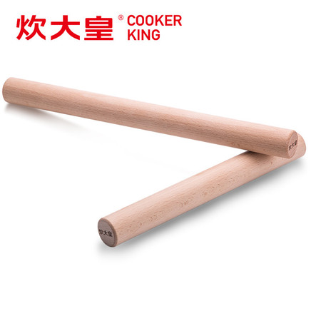 炊大皇COOKER KING 天然榉木擀面杖 30cm GMZ30A