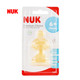 德国NUK宽口乳胶通气仿真奶嘴  两个卡装
