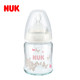 NUK宽口径耐高温玻璃彩色奶瓶120ml