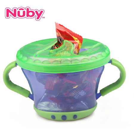 Nuby努比 婴儿零食自助存取盒存取罐储颜色随机 (踏青必备)图片