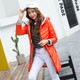 梦娜世家新款女士韩版修身显瘦时尚中长款羽绒服促销28362