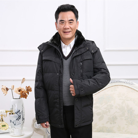 俞兆林新款简约商务休闲男士短款舒适保暖时尚羽绒服促销MSL1201图片