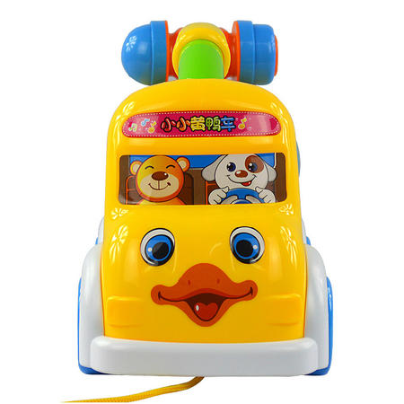 高盛智能小小黄鸭车 多功能音乐灯光益智玩具 打地鼠玩具 触摸感应玩具