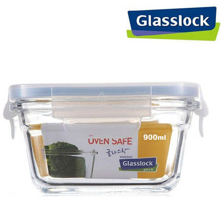 GlassLock 三光云彩 钢化耐热玻璃单品ORCT-090 耐230℃烤箱用900ML