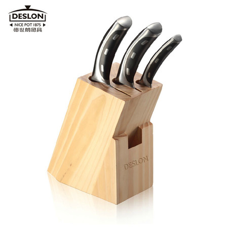 德世朗 德国钼钒钢厨房刀具四件套带木质专用刀座LY-TZ001-4图片