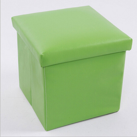 普润 PU皮收纳凳 储物凳 换鞋凳 收纳箱 绿色图片