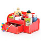 普润 实用二代DIY大抽屉木质收纳盒/化妆盒（AJ014）--红色