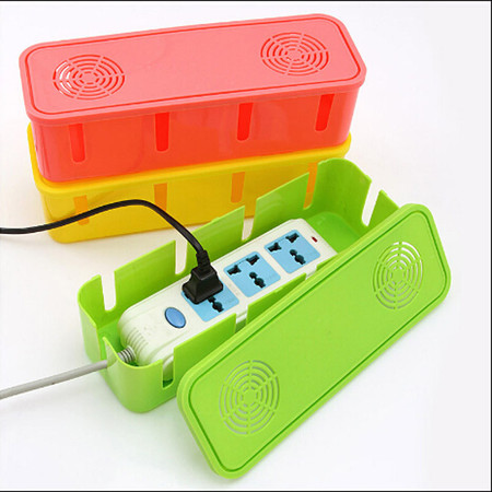 散热电源线插座收纳盒集线盒电线整理盒散热盒精致彩盒 颜色随机BM020图片