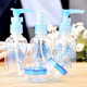 旅游外出用品 洗漱包化妆品分装瓶 香水真空瓶 喷瓶五件套装 蓝色XE5401