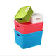 文博 塑料藤编储物篮小号 桌面收纳盒 脏衣服 玩具收纳箱--紫色VB5301。