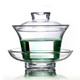HEISOU 耐热玻璃盖碗功夫茶具 玻璃茶具 玻璃杯 。