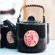 中国风茶具套装茶具礼盒陶瓷茶具黑韵经典五件套