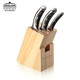 德世朗 德国钼钒钢厨房刀具四件套带木质专用刀座LY-TZ001-4