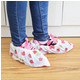 （草莓）加厚印花无纺布鞋套 防滑防尘脚套 透气防滑家用可反复洗布鞋套5双装。