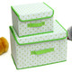 友纳 点子纹收纳整理箱多功能可折叠收纳箱收纳盒（大号）。