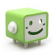 普润 可转动笑脸纸巾抽/纸巾盒--绿色 。