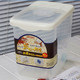 圣强厨房用品10KG米桶保鲜大米透明储米器储米箱带滑轮 白色 。