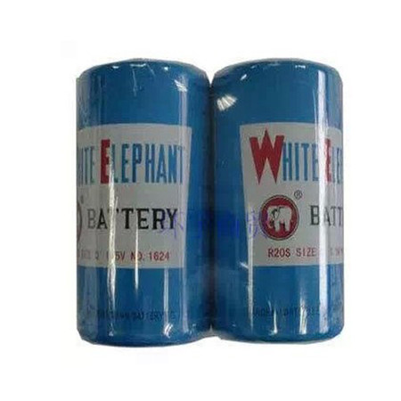 普润 白象大号电池 白象1号电池 蓝白象电池 。图片