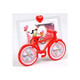 普润 创意立式儿童像框 浪漫情侣自行车相框 。
