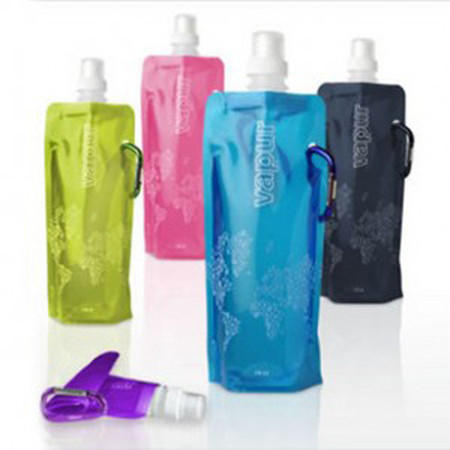普润 Vapur便携式可折叠水瓶 水袋 颜色随机发货 。图片