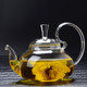 加厚耐热高温玻璃泡茶壶花草茶壶花茶壶功夫玻璃茶具过滤茶壶
