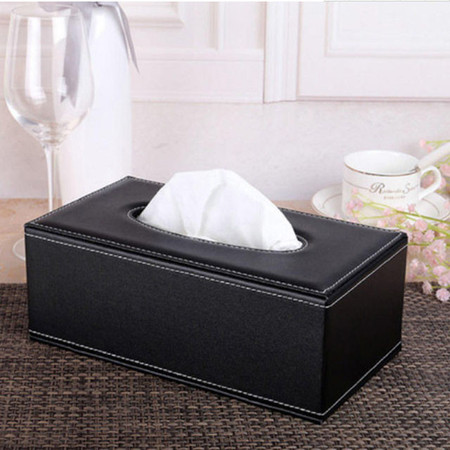 欧式奢华皮质长方形纸巾盒创意时尚纸巾抽简约餐巾抽纸盒纸抽盒图片
