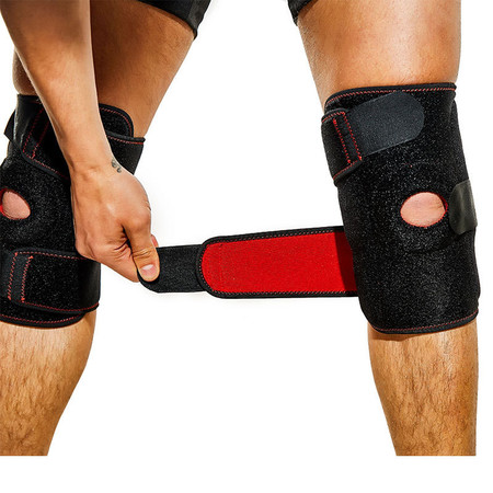 防滑防撞支撑护膝铝合金支架登山护膝健身康复运动护膝