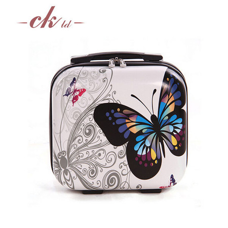 乔顺达 时尚便携式拉杆箱 旅行箱行李箱包万向轮 蝴蝶15寸 QSD003