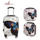 乔顺达 时尚便携式拉杆箱 旅行箱行李箱包万向轮 蝴蝶20寸 QSD003