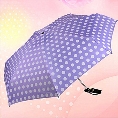 天堂伞 经典条纹黑胶伞防紫外线超轻遮阳伞五折晴雨伞 53001E